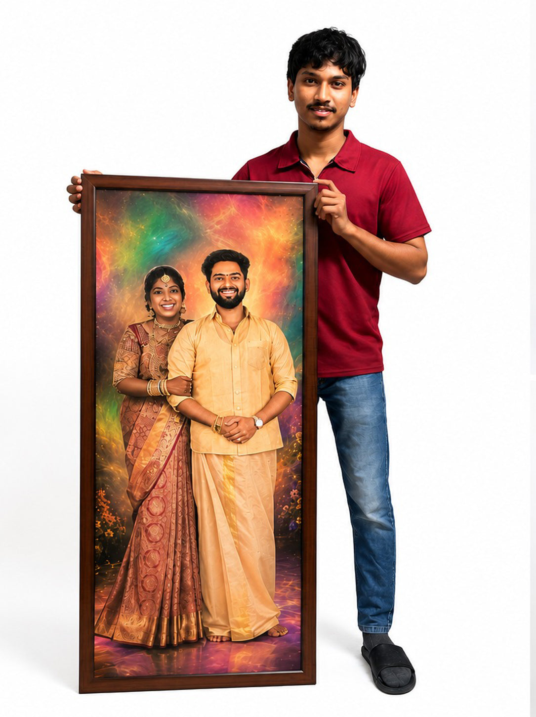oil painting Photo Frame – Large Size Wooden Frame