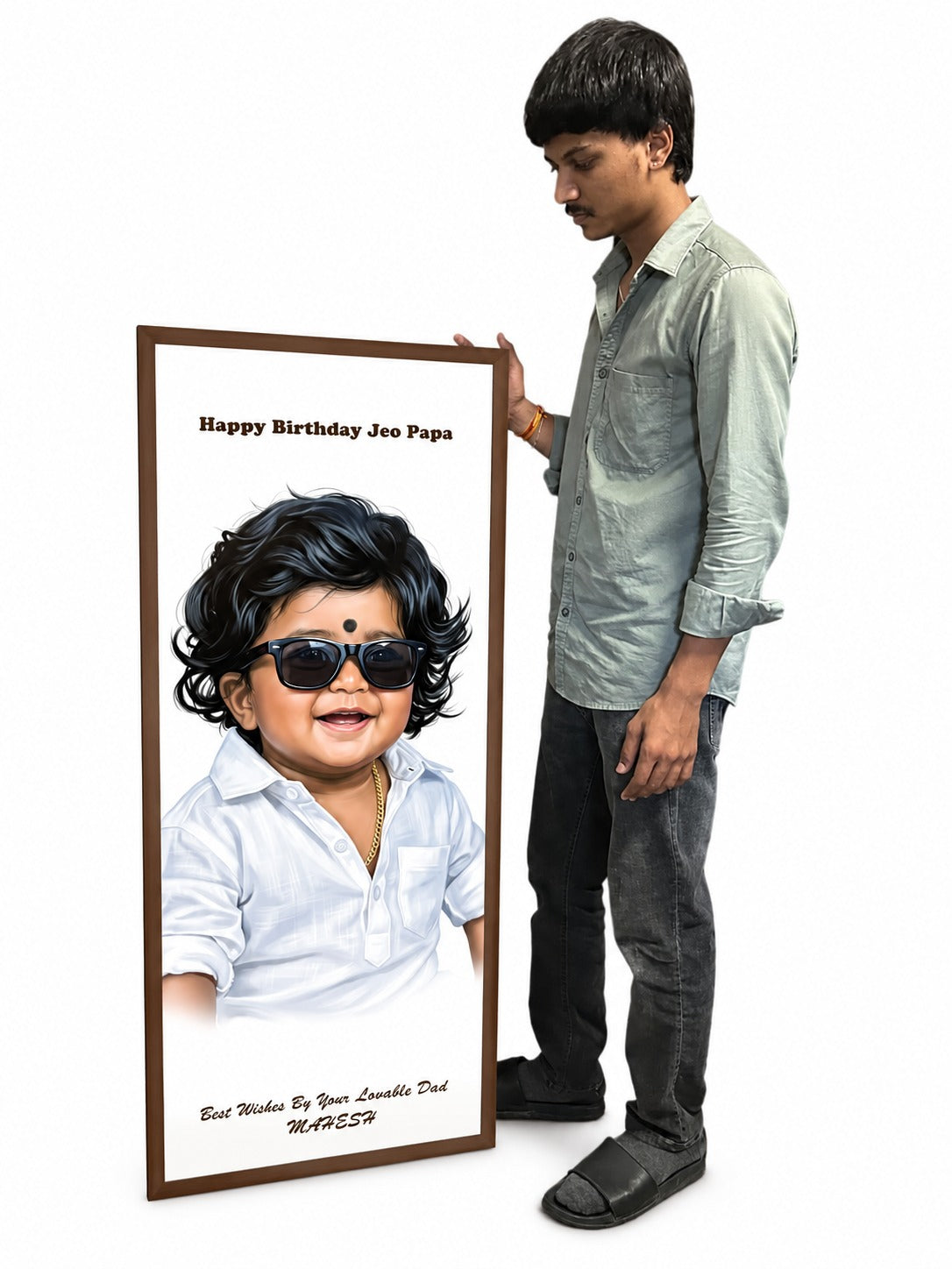 oil painting Photo Frame – Large Size Wooden Frame Baby Frame