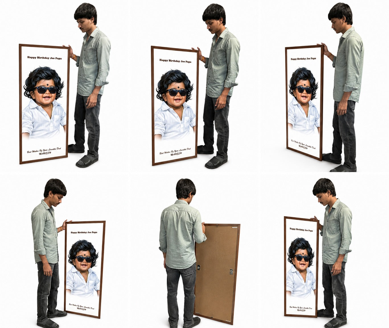 oil painting Photo Frame – Large Size Wooden Frame Baby Frame